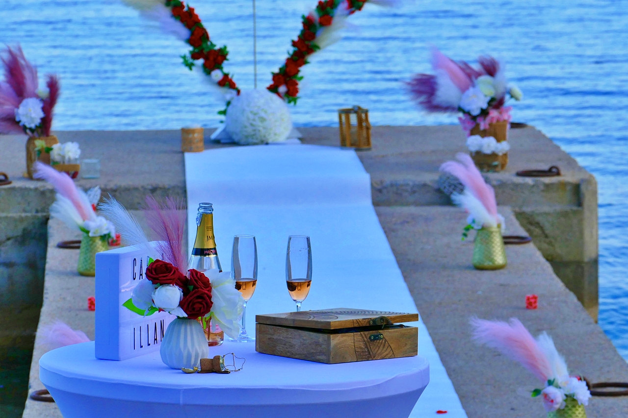 demande en mariage vue mer