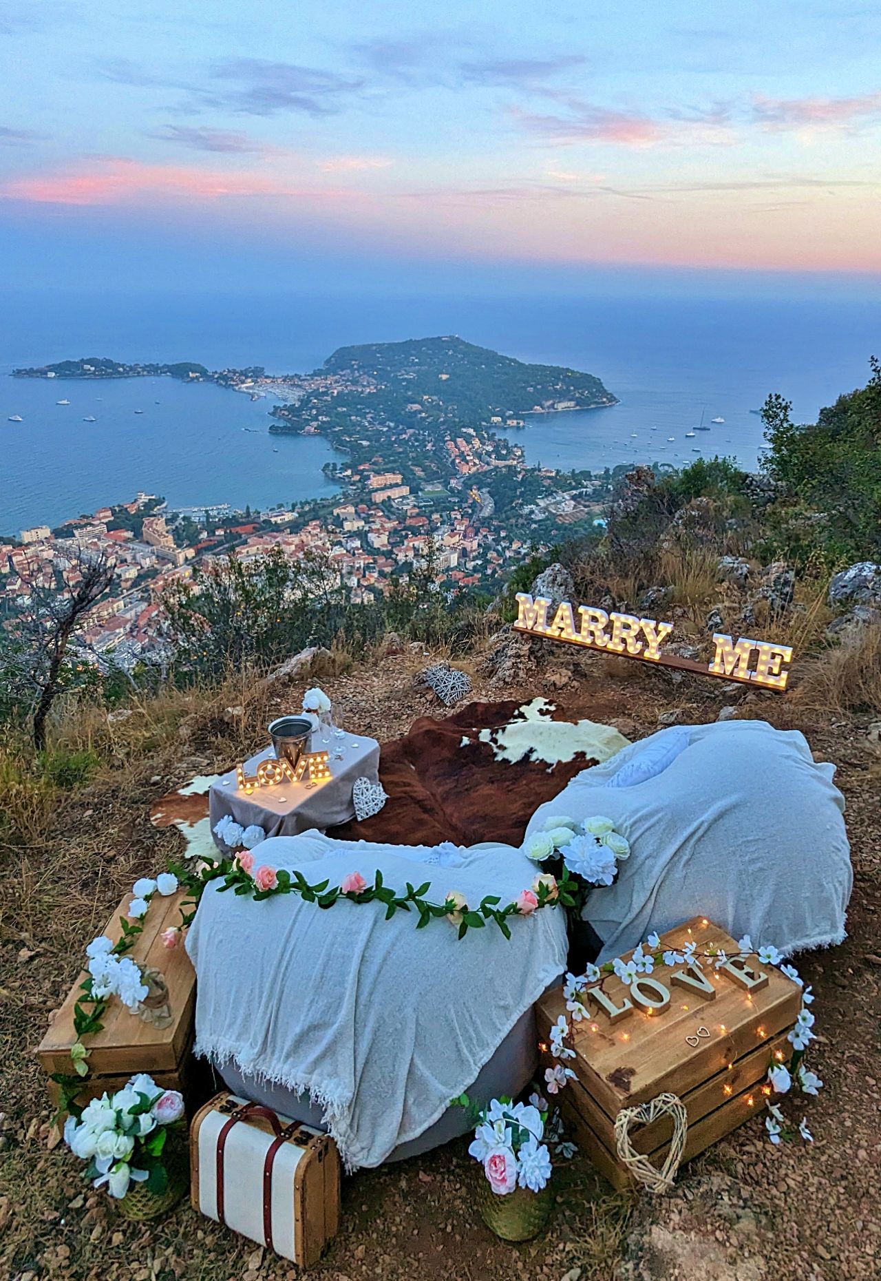 demandes en mariage salon extérieur