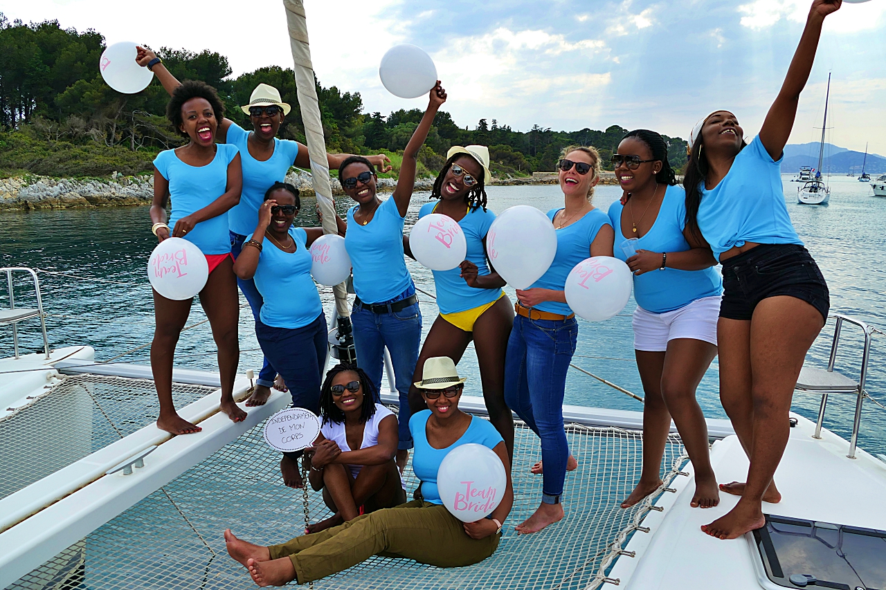 enterrement vie de jeune fille catamaran